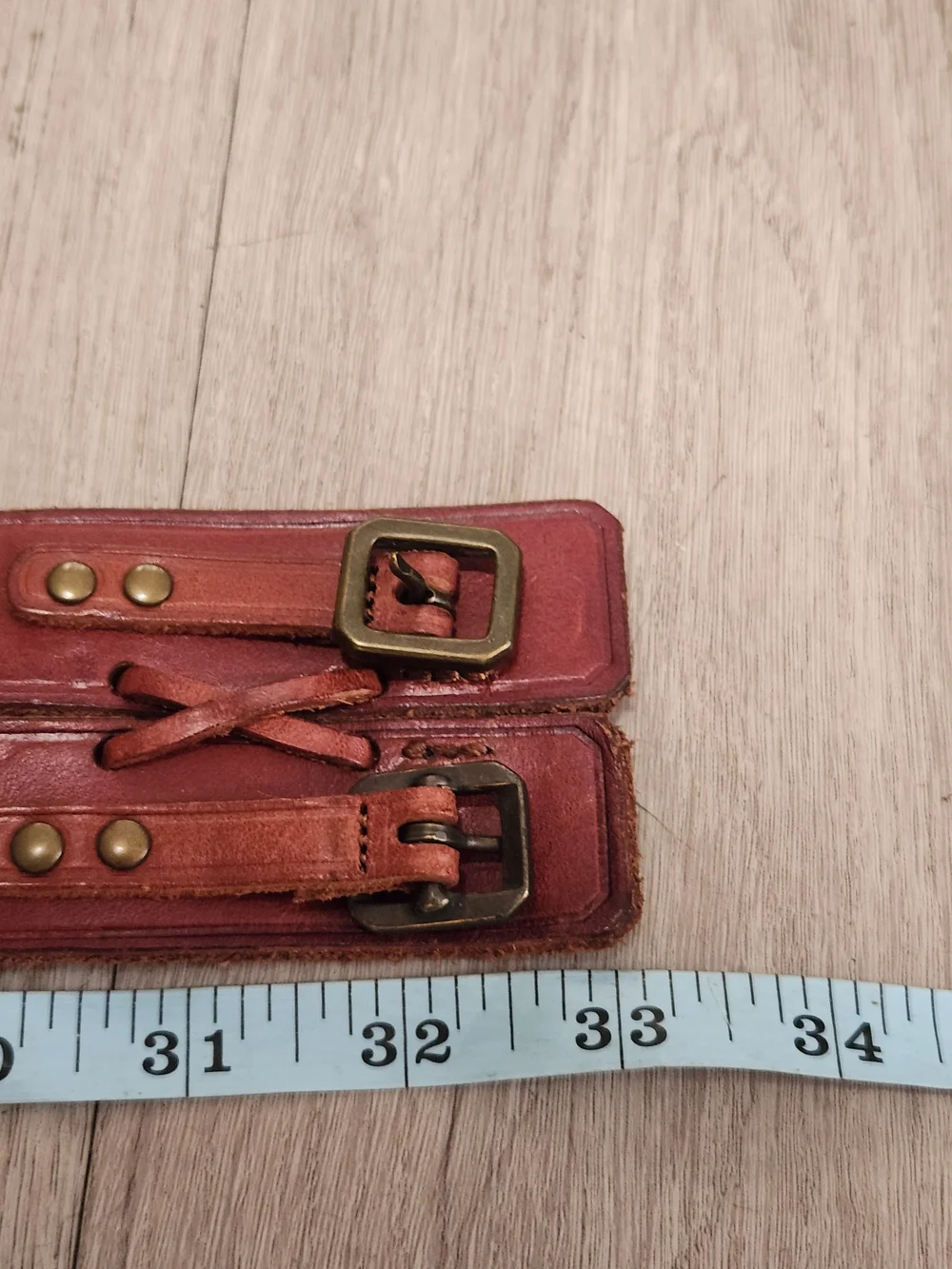 Denim & Supply Ralph Lauren Leather Double Buckle Corset Belt Boho